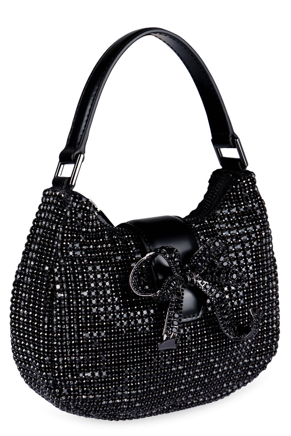 Borsa a mano Diamante Crescent Bow-2